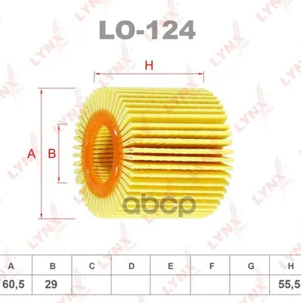 Фото №0 Вставка Фильтра Масляного LYNXauto арт. LO124