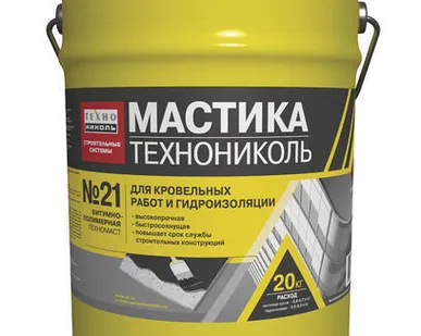 фото Мастика кровельная ТЕХНОНИКОЛЬ №21 (Техномаст), ведро 20 кг от 10 до 20шт