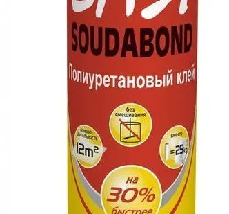 фото Полиуретановый клей в аэрозоле Soudabond Easy Gun