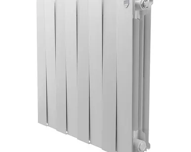 фото Дизайнерский радиатор биметаллический Royal Thermo Piano Forte 500/Bianco Traffico 500/8 секций, 1,51 кВт