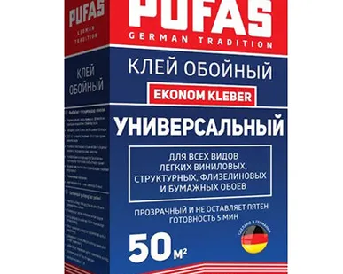 фото Клей для обоев Pufapro универсальный Ekonom Kleber GT (50 м2) 325 г