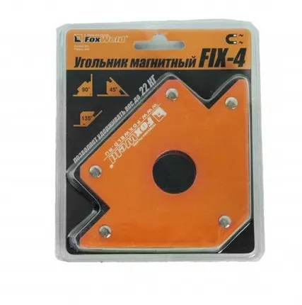 Фото №0 Угольник магнитный FIX-5 (45/90/135 град., до 34кг) 135мм х 135 мм