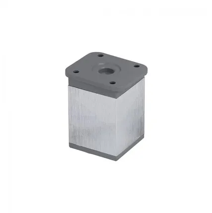 Фото №0 Опора меб. алюм. DAКP-27 h60 с регул. шлифованная сталь AKS