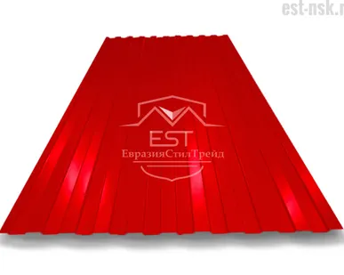 фото Профнастил C-8х1150 Pe 0.4 | RAL 3003 Рубиново-красный