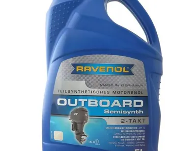 фото Полусинтетическое моторное масло RAVENOL Outboardoel 2T Teilsynth (5л)
