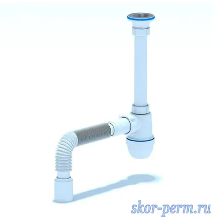 Фото №0 АНИ С1010 Сифон бутылочный 1-1/4*40 с гофр 40/50