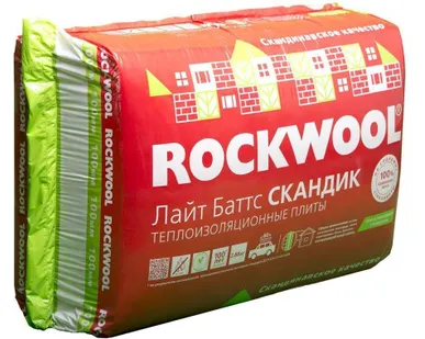 фото Утеплитель Rockwool Лайт Баттс (036) 100мм 600*800