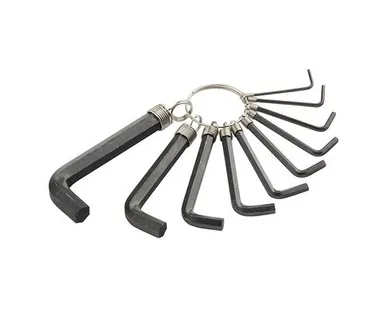 фото Набор ключей имбусовых HEX, 1,5–10 мм, CrV, 10шт., на кольце SPARTA