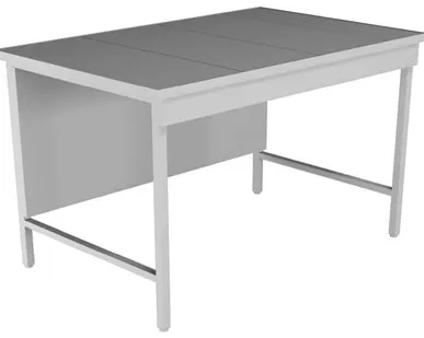 фото Высокий лабораторный стол со столешницей из химстойкого пластика НВ-1200 ЛСПв