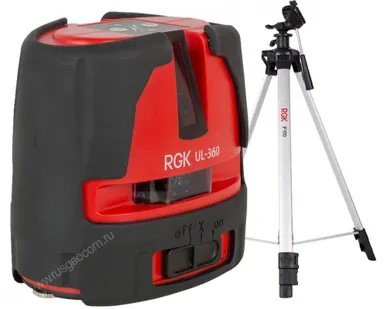 фото Комплект: лазерный уровень RGK UL-360 с калибровкой + штатив RGK F170