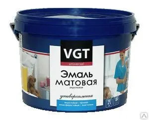 фото Эмаль ВДАК 1179 универсальная супербелая матовая База С, 1кг ВГТ