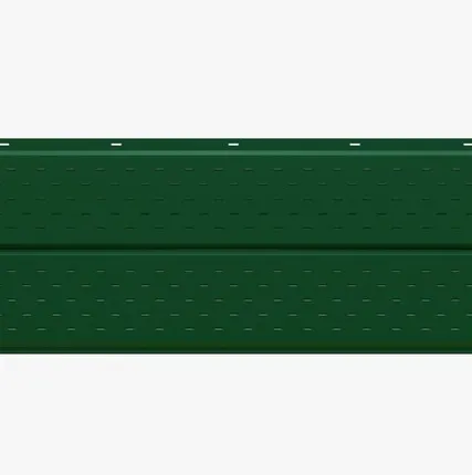 Фото №0 Сайдинг Потолочно-фасадная панель «Софит» перфорированный 0.47-0.50 мм RAL 6029, Зеленая мята