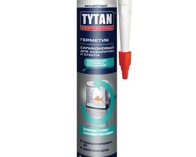 фото Герметик силиконовый для Аквариумов и стекла, бесцветный Tytan Professional (280 мл)