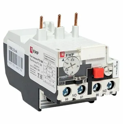 Фото №0 Реле тепл. РТЭ 1308 2.5-4А EKF rel-1308-2.5-4