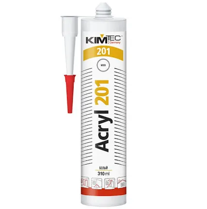 Фото №0 KIM TEC 201 Герметик акриловый 280 мл белый (02-04-71)