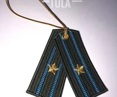 фото Брелок-погоны с вышивкой ВДВ