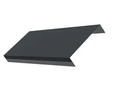 фото Ламель обратная 125 жалюзи Texas 0,5 Quarzit PRO Matt RAL 7016 антрацитово-серый