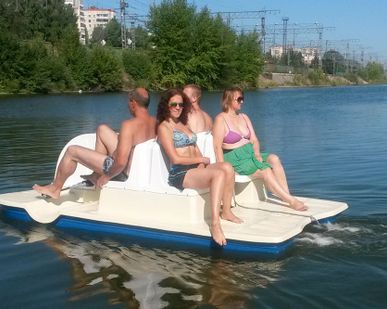 фото Водный велосипед катамаран Тортилла Вело 4