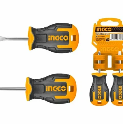 Фото №0 Набор отверток 2шт: SL6,5х6х38мм и PH2х6х38мм. "INDUSTRIAL" /INGCO
