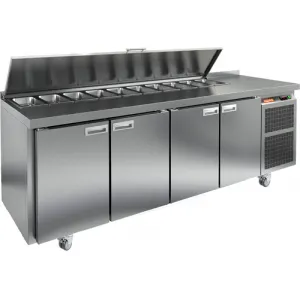 фото Стол холодильный саладетта HICOLD SL1-1111GN (1/3) КРЫШКА М