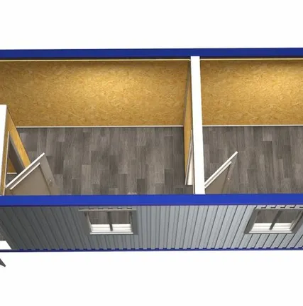 Фото №0 Бытовка офисная с тамбуром и перегородкой модель ВМ-БТ10