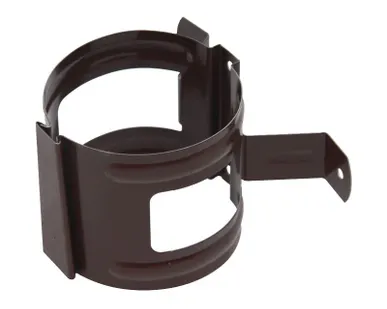 фото Держатель трубы металлический коричневый d=100мм