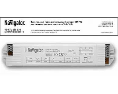фото Электронный пускорегулирующий аппарат Navigator 94430 NB-ELT 2*58Вт типа Т8