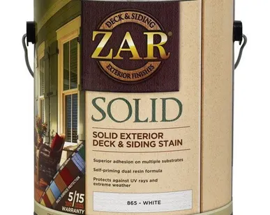 фото Пропитка по дереву ZAR SOLID COLOR DECK &amp; SIDING EXTERIOR STAIN 0,946л.