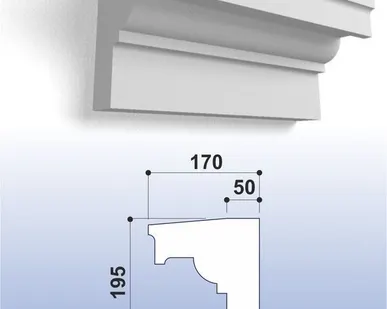 фото Карниз (лепнина) К039