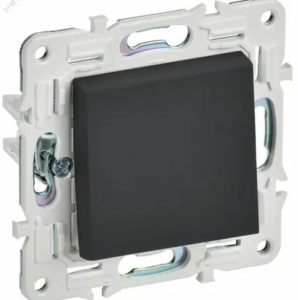 Фото №0 SKANDY Выключатель 1-клавишный 10А SK-V01G графит IEK