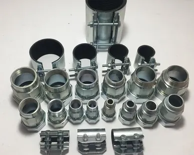 фото Сансфера. Хомуты ремонтные. муфты зажимные