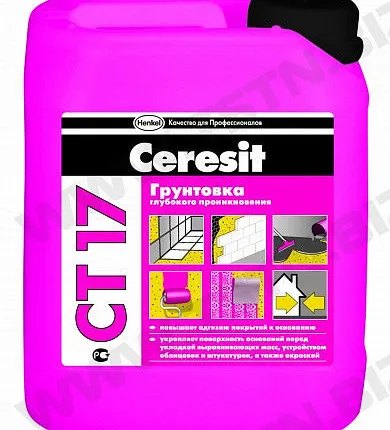 Фото №0 Грунтовка для укрепления оснований Ceresit СТ 17 10 л