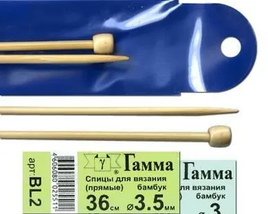 фото прямые BL2 бамбук d 3.5 мм 35-36 см GAMMA