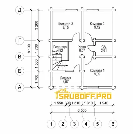 Фото №2 Сруб (105.32 м2)