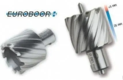 Фото №0 Кольцевая фреза (полое корончатое сверло) из HSS, длиной 100 мм и диаметром