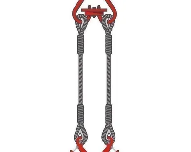 фото Строп канатный 2СК ГОСТ 25573-82 (паук стальной, двухветвевой)