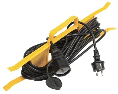 фото Удлинитель-шнур на рамке 1х10м 2P+PE IP44 УР10 3х1.0 ИЭК WKF14-10-01-10-44