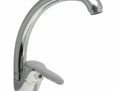 фото Дисма Смеситель для кухни "Juguni"одноручный,с гибкой подводкой, литой поворотный излив 0402.605