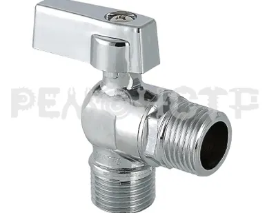 фото Кран шаровый для подкл. сантехприборов угловой 1/2'х1/2' (нар-нар) VALTEC (14/168) VT.392.N.04 П