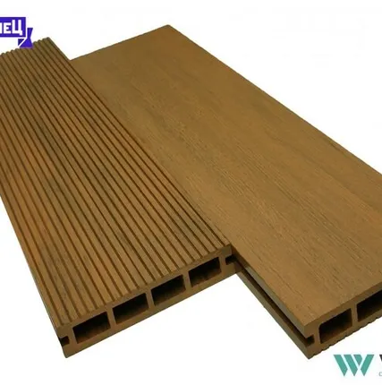 Фото №0 Террасная доска из ДПК Woodvex "Expert" цвет: Тик, 150x25 мм (цена м2)