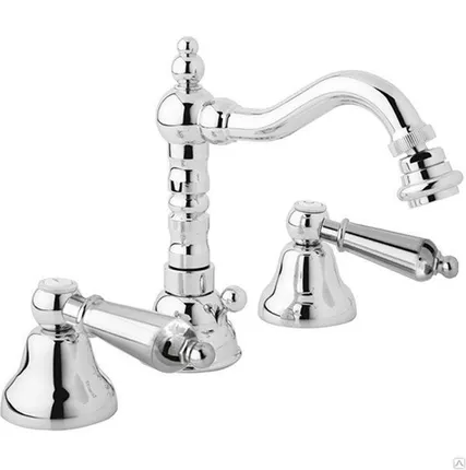 Фото №0 Смеситель для биде с донным клапаном хром, ручки металл Cezares First FIRST