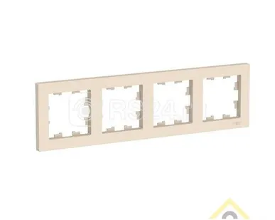 фото Рамка 4-м. ATLAS DESIGN беж. SchE ANT000204