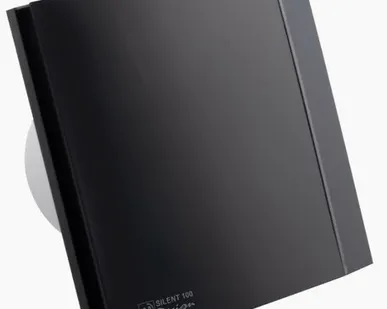 фото SILENT-100 CZ MATT BLACK DESIGN 4C черный осевой вентилятор Soler&Palau