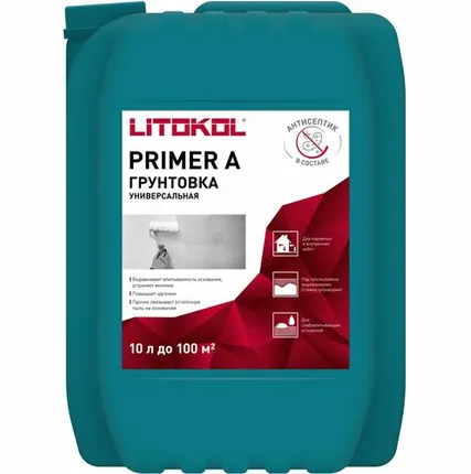 Фото №0 Грунтовка Litokol Primer A универсальная 10 кг
