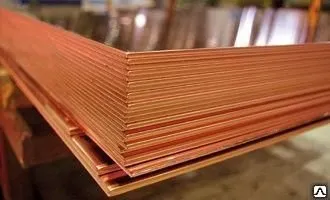 Фото №0 Лист медный 6 М1М;6 мм;с доставкой;М1М