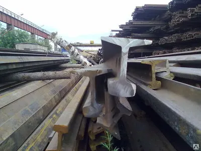 Фото №0 Рельсы Р-24, б/у, торцованные, средняя длинна 7,8 м.