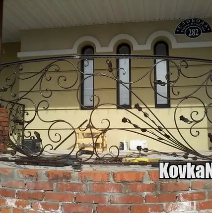 Фото №0 Кованые лестничные перила