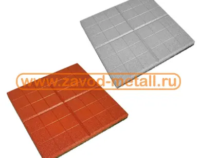фото Плитка из резины 350х350х30 черная