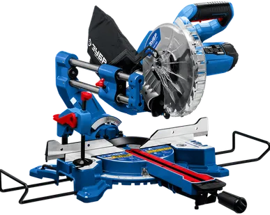 фото Торцовочная пила с протяжкой ЗУБР ППТ-216-П, 1800 Вт