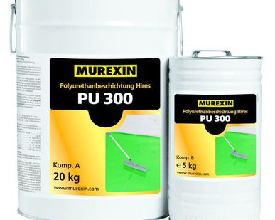 фото Покрытие полиуретановое финишное Hires PU 300, Murexin, 20,5+4,5 кг.